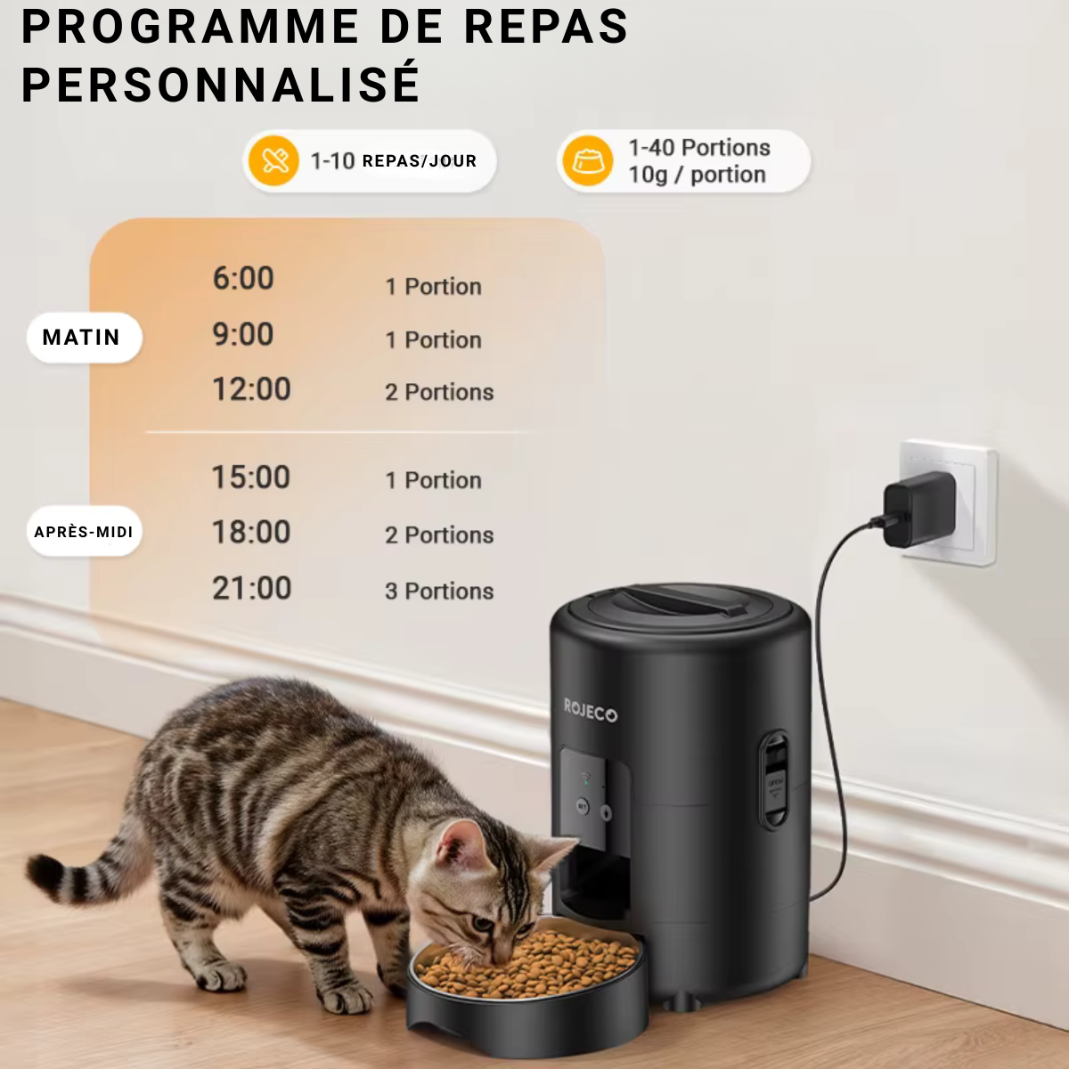 Distributeur automatique programmable de croquettes