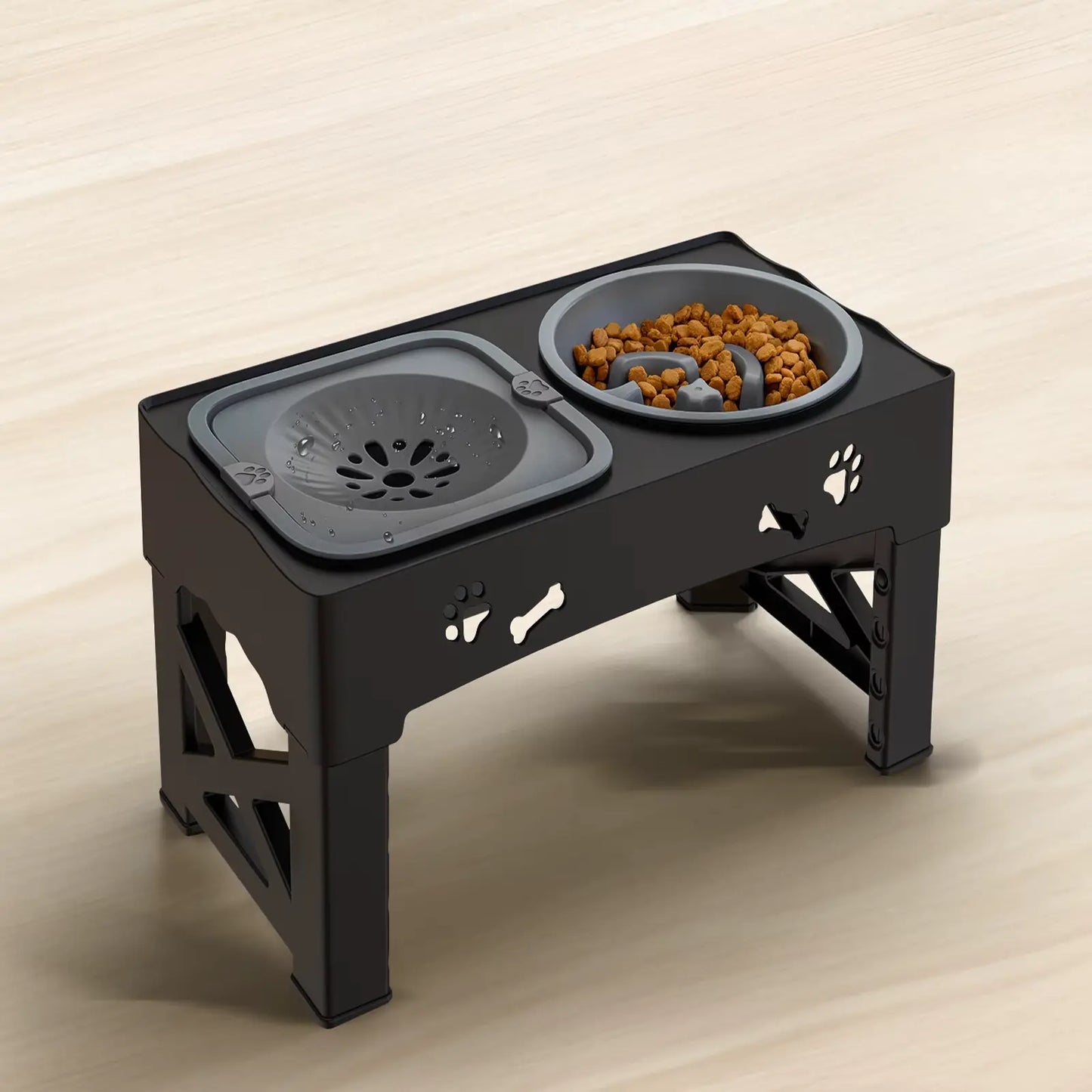 Mangeoire 3-en-1 Ajustable